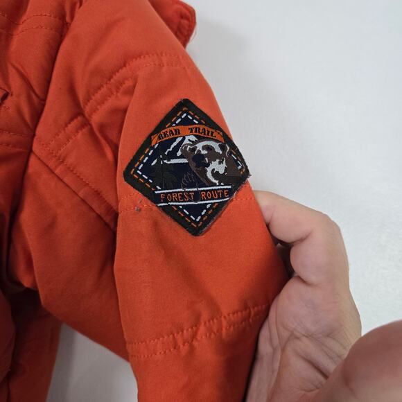 Bear trail Kids Puffer coat orange 3T - Picture 3 of 6